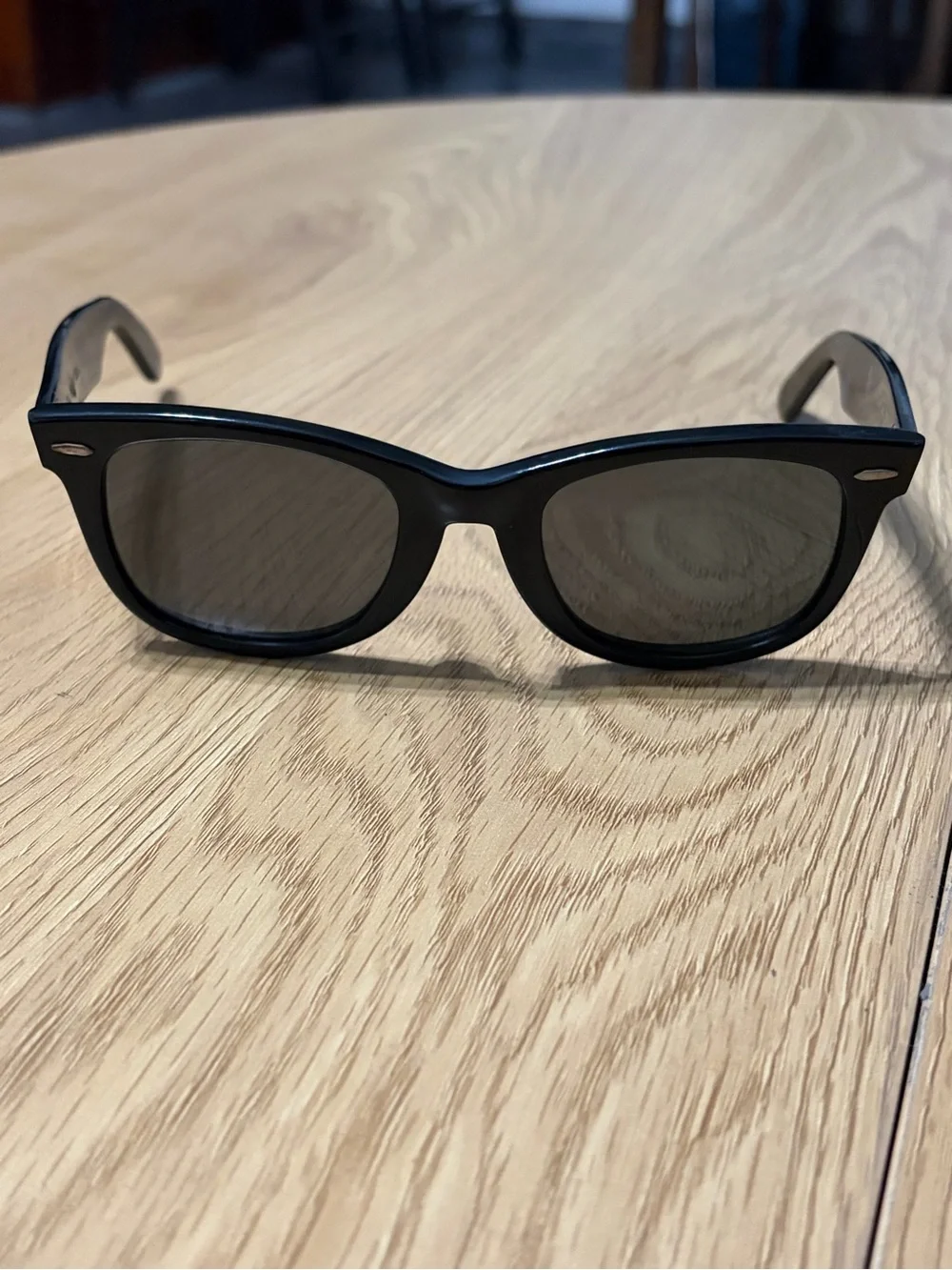 Ray-Ban B&L Bausch and Lomb Black Wayfarer Sunglasses for Men 50-22 Made in USA